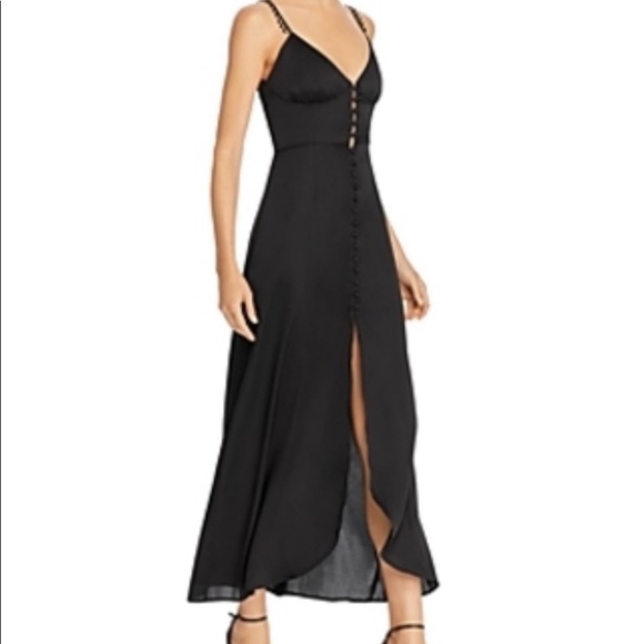 For love and lemons Isabella black slip dress S - Picture 9 of 9